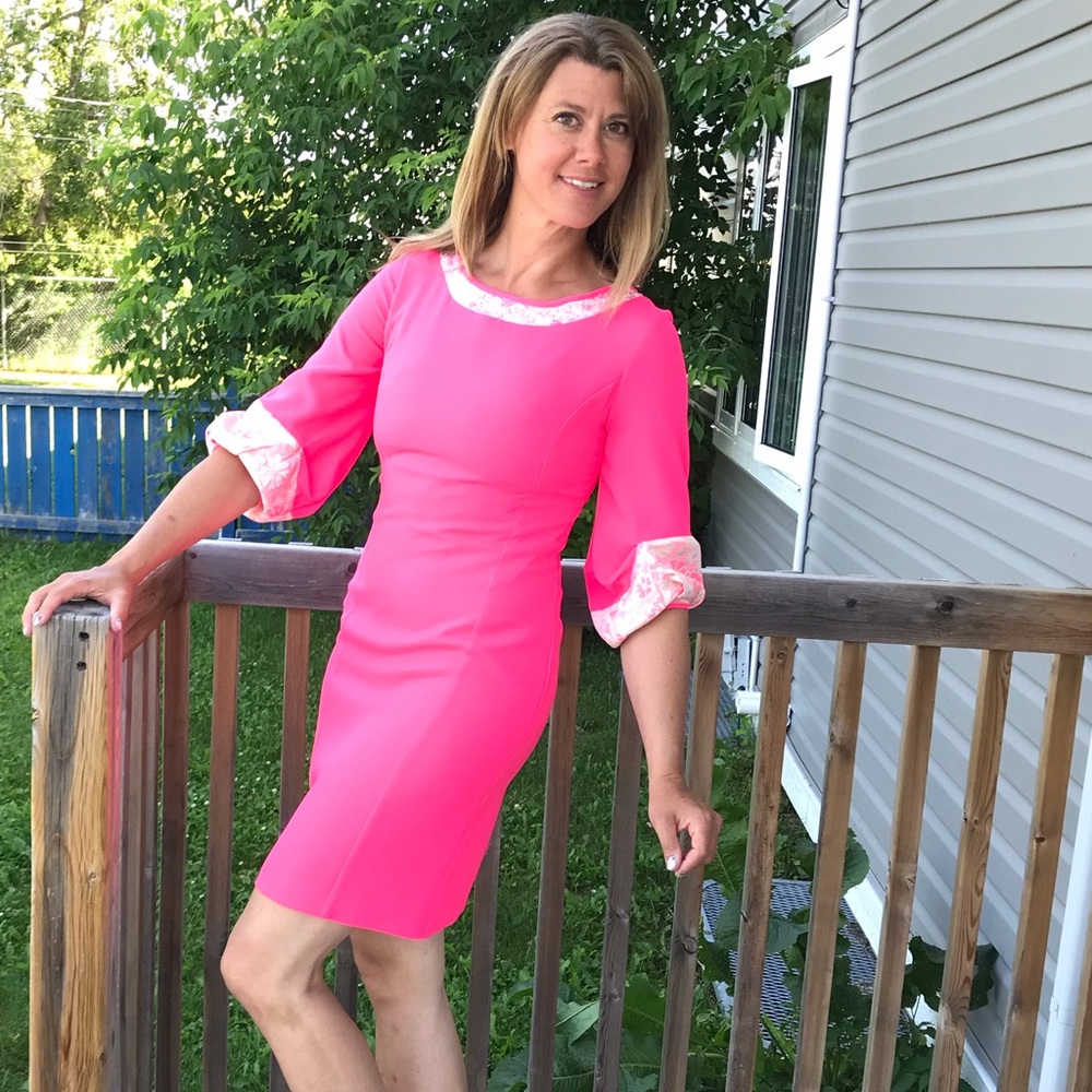 Elegant Pink Mini Dress